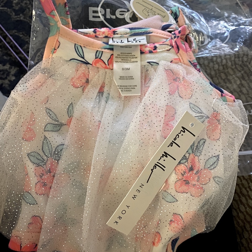 Baby bikini new with light tutu